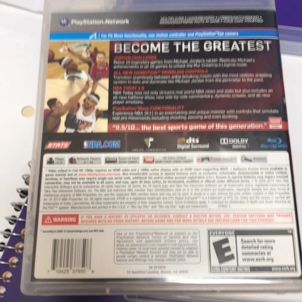 𝅺43. & 44. NBA 2K11 - Playstation 3 Video Game